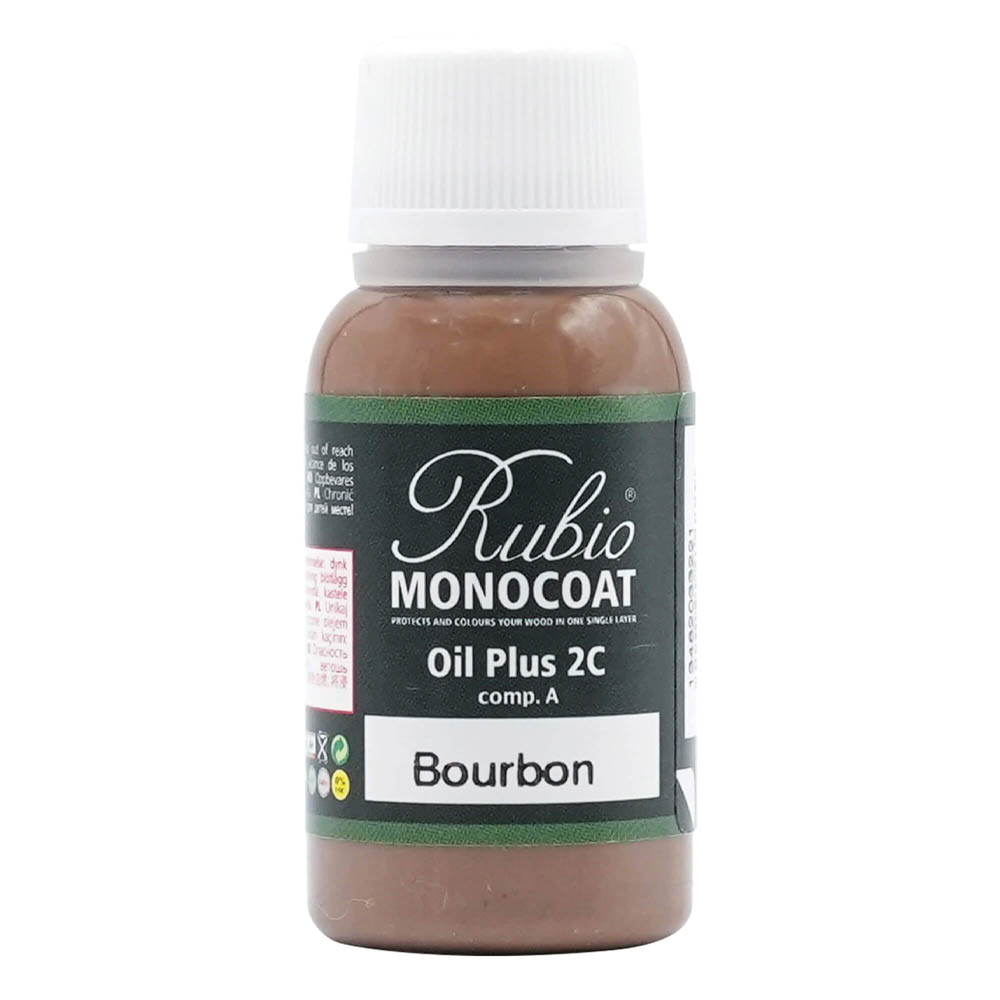 product: Rubio Monocoat Oil Plus Part A - Oil Only - Bourbon - 20 ml shown
