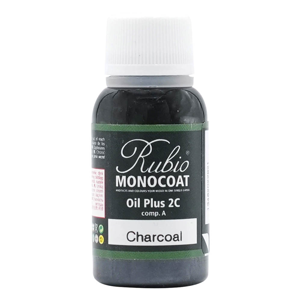 product: Rubio Monocoat Oil Plus Part A - Oil Only - Charcoal - 20 ml shown