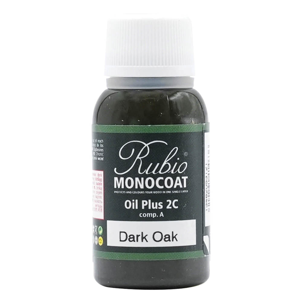 product: Rubio Monocoat Oil Plus Part A - Oil Only - Dark Oak - 20 ml shown
