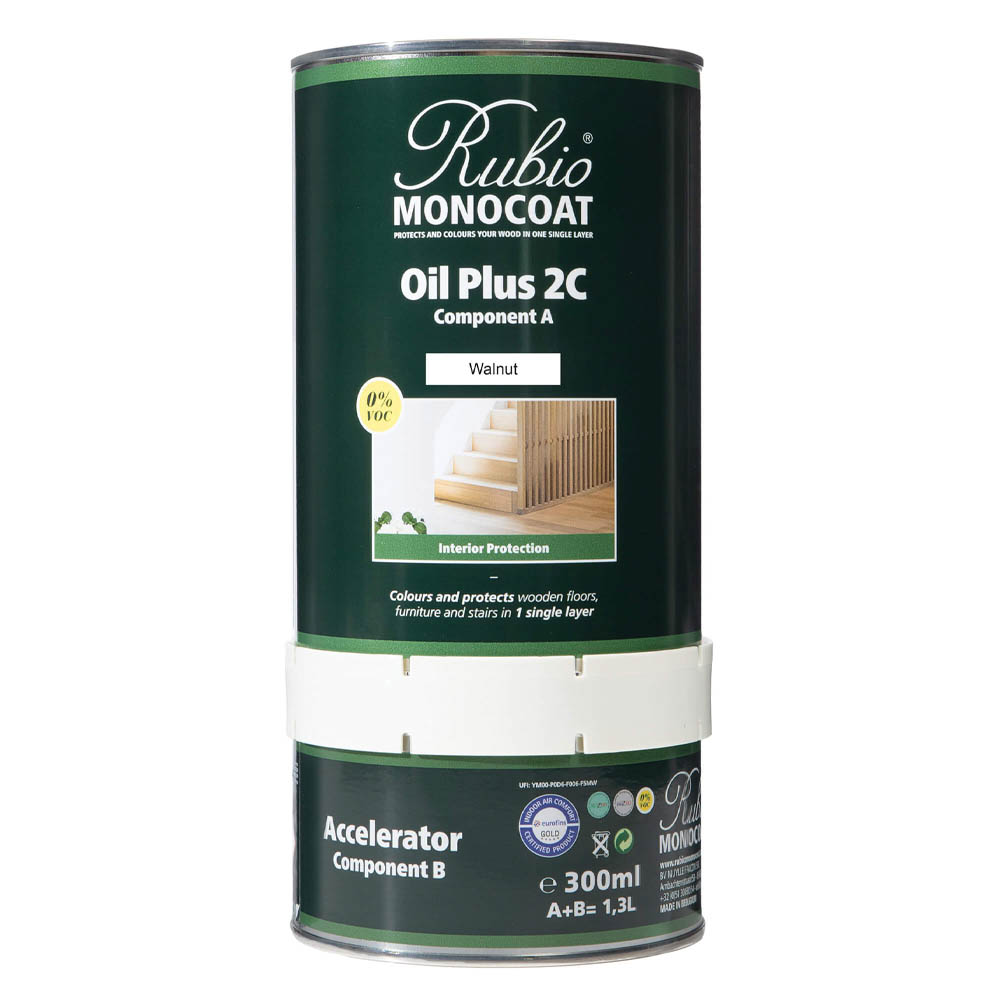 product: Rubio Monocoat Oil Plus 2C - Walnut -1.3 Liter shown