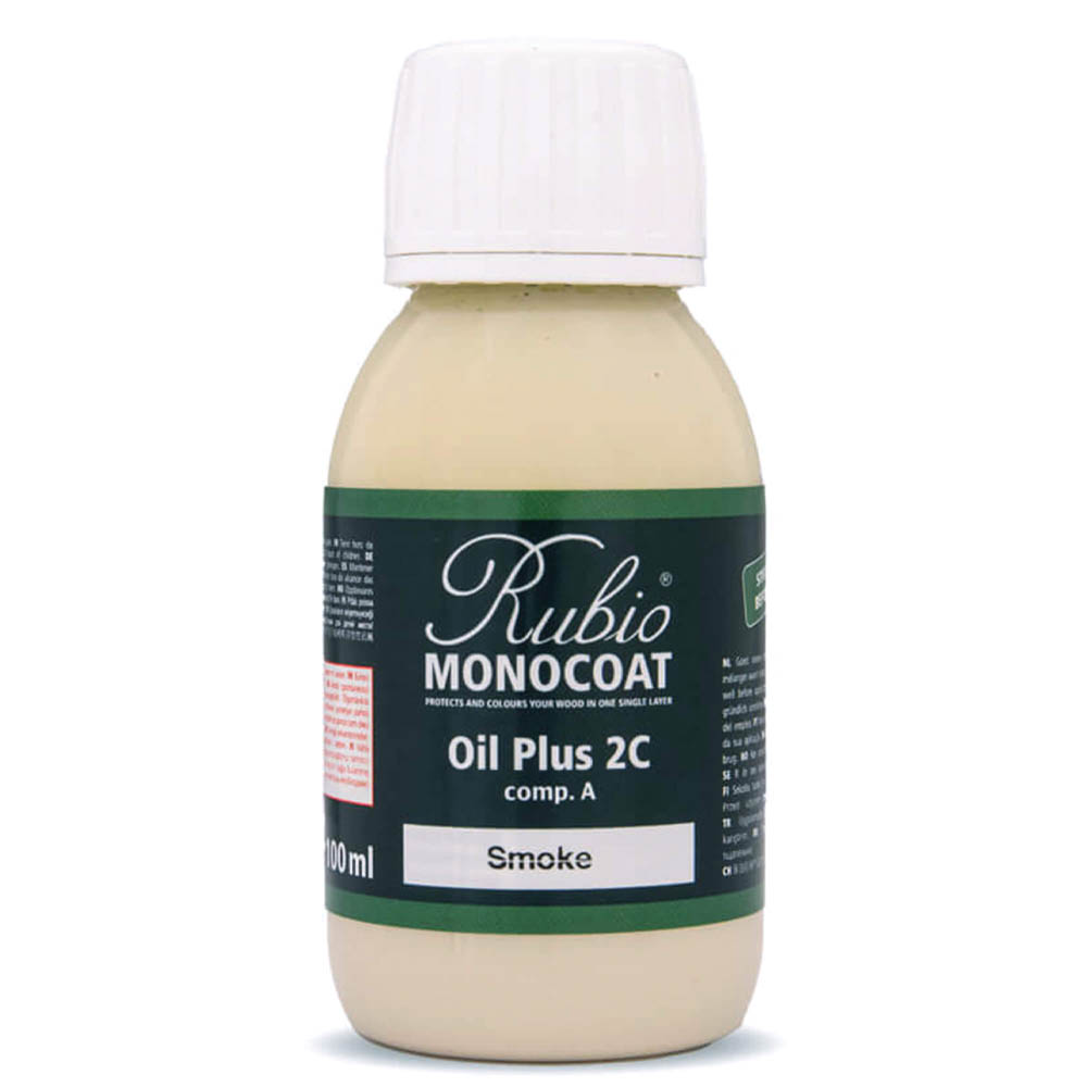 product: Rubio Monocoat Oil Plus Part A - Oil Only - Smoke - 100 ml shown
