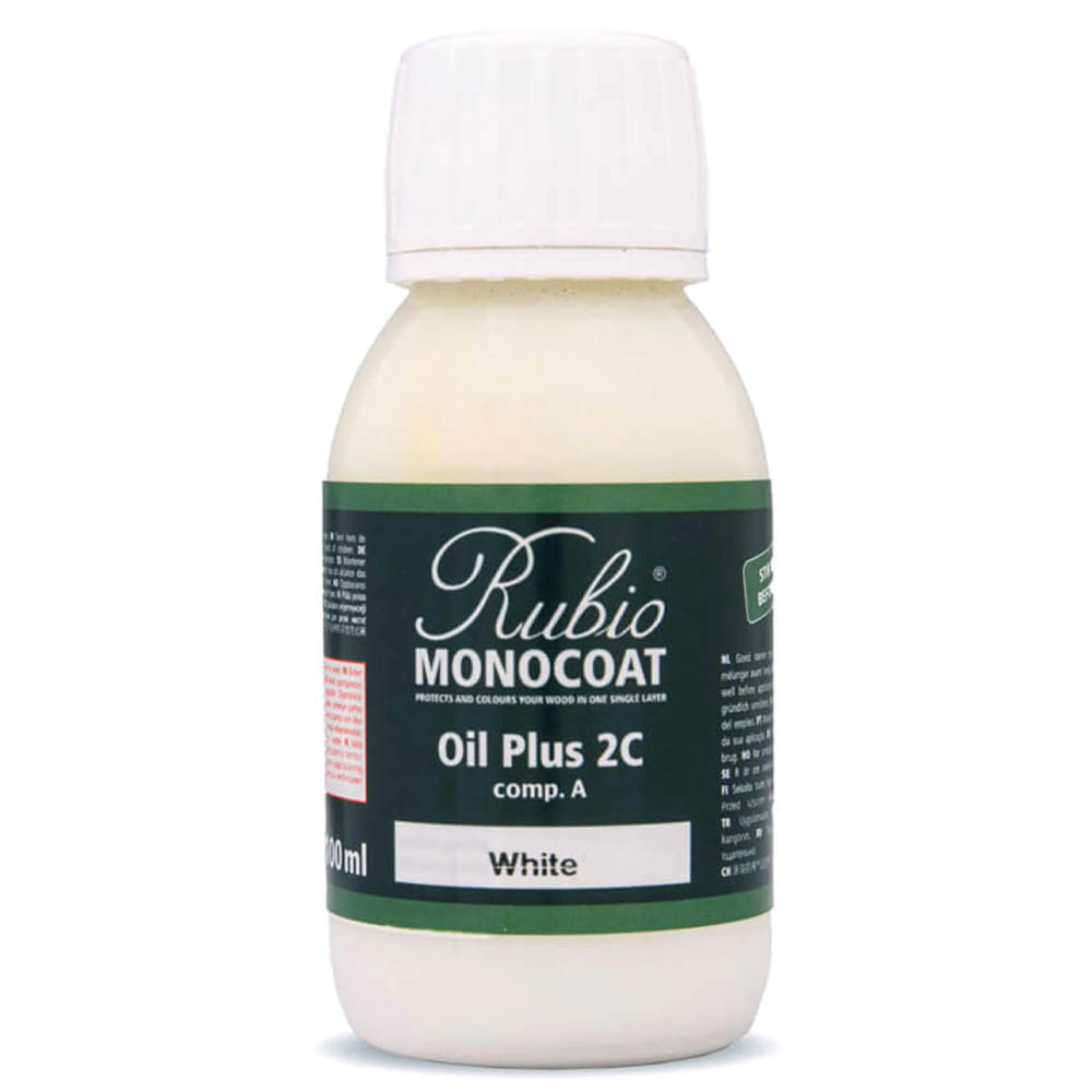 product: Rubio Monocoat Oil Plus Part A - Oil Only - White - 100 ml shown